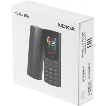  Мобильный телефон Nokia 106 TA-1564 DS (1GF019BPA2C02) Charcoal 