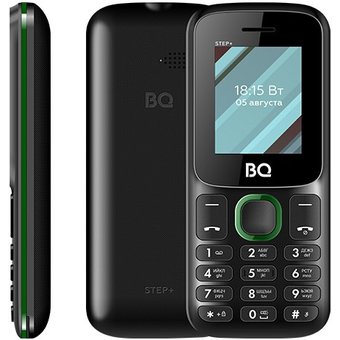  Мобильный телефон BQ 1848 Step+ Black+Green 