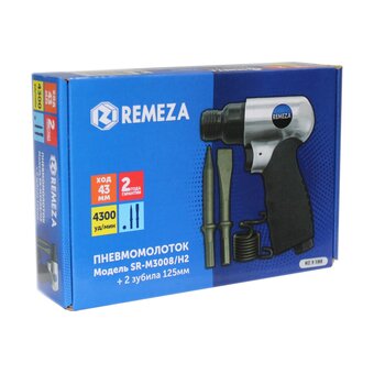  Пневмомолоток Remeza SR-M3008/H2 (8154980) с набором зубил 