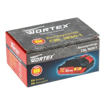  АКБ WORTEX CBL 1820-1 (0329193) 18.0 В 2.0 А*ч Li-Ion ALL1 