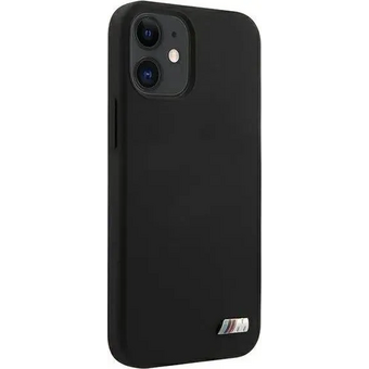  Чехол BMW для iPhone 12 mini (5.4) M-Collection Liquid silicone HardBlack BMHCP12SMSILBK 