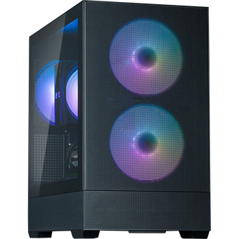  Корпус ZALMAN P30 Air, mATX, Black, Window, 2xCombo (3.5'' or 2.5''), 3x2.5", 1xUSB Type-C, 1xUSB3.0, Front 2x140mm ARGB, Rear 1x140mm ARGB 
