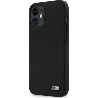  Чехол BMW для iPhone 12 mini (5.4) M-Collection Liquid silicone HardBlack BMHCP12SMSILBK 