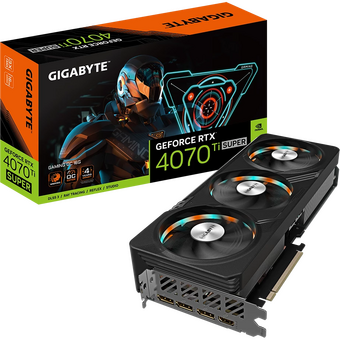  Видеокарта Gigabyte Nvidia GeForce RTX 4070TI Super (GV-N407TSGAMING OC-16GD) 16Gb 256bit GDDR6X 2655/21000 HDMIx1 DPx3 HDCP Ret 