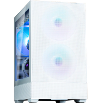  Корпус ZALMAN P30 Air, mATX, White, Window, 2xCombo (3.5'' or 2.5''), 3x2.5", 1xUSB Type-C, 1xUSB3.0, Front 2x140mm ARGB, Rear 1x140mm ARGB 