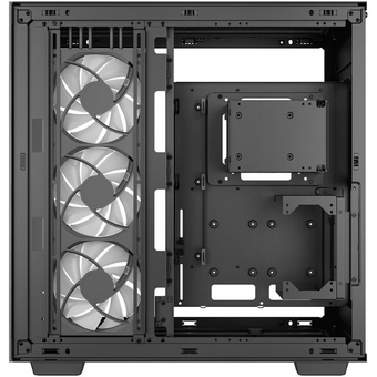  Корпус Deepcool CH780 без БП, боковое окно (закаленное стекло), 3xARGB LED 140мм, черный, E-ATX 