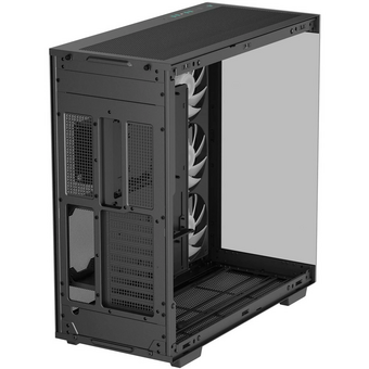  Корпус Deepcool CH780 без БП, боковое окно (закаленное стекло), 3xARGB LED 140мм, черный, E-ATX 