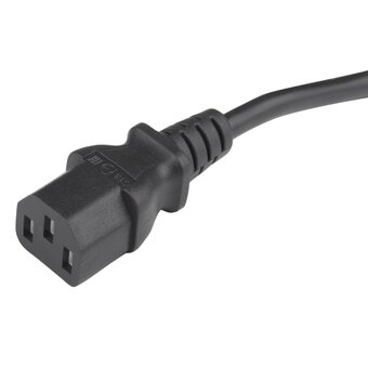  Кабель питания Hyperline PWC-IEC13-SHM-10-BK для компьютера Shucko+C13 3x1.00 10A угловая вилка 10м 