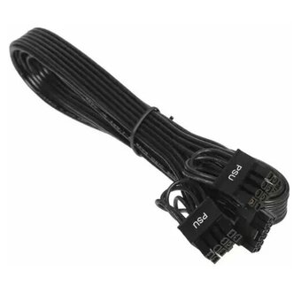  Кабель питания Deepcool 12VHPWR cable (12VHPWR cable) для GPU 40-й серии (PCI-Ex2 to 12VHPWR x1, 650mm) RET 