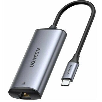  Адаптер UGREEN CM275 70446 USB-C to RJ45 2.5G Ethernet Adapter space gray 