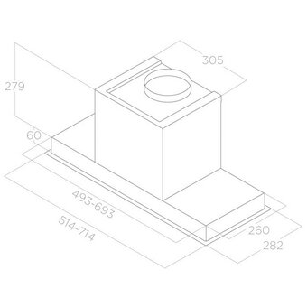  Вытяжка встраиваемая Elica Hidden advance IX/A/72 (PRF0182867) нерж 