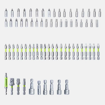  Набор бит GREENWORKS 2944407 в кейсе 