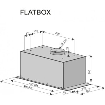  Вытяжка Konigin FlatBox 50 Inox 