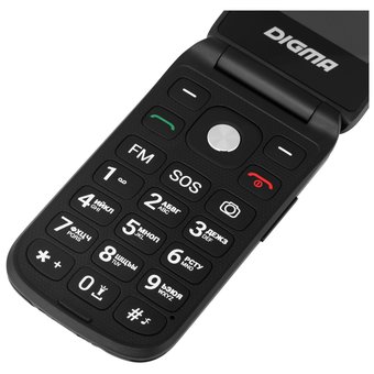  Мобильный телефон Digma VOX FS240 32Mb VT2074MM черный 
