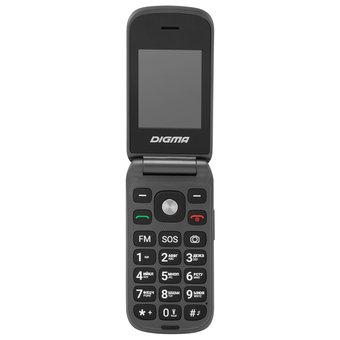  Мобильный телефон Digma VOX FS240 32Mb VT2074MM серый 