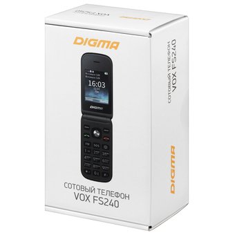  Мобильный телефон Digma VOX FS240 32Mb VT2074MM серый 