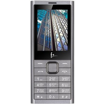  Мобильный телефон F+ B241 темно-серый 