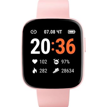  Умные часы GEOZON Marathon G-SM19PNK Pink 