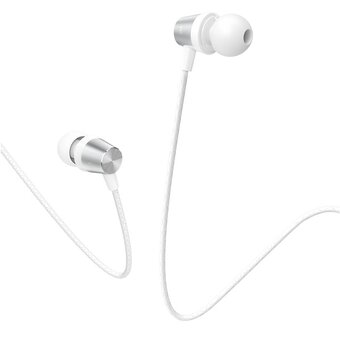  Наушники HOCO M97 Enjoy universal earphones with mic, white 