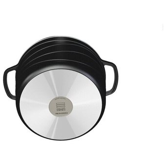  Кастрюля НЕВА-МЕТАЛЛ 186660 Каменная Черный гранит 