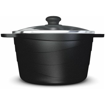  Кастрюля НЕВА-МЕТАЛЛ 186660 Каменная Черный гранит 