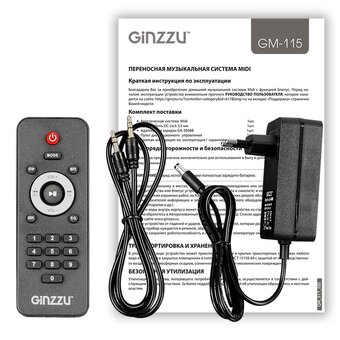  Портативная акустическая система GINZZU GM-115 