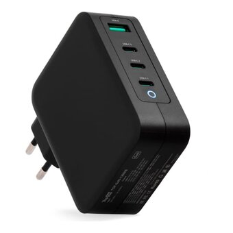 Блок питания TopON TOP-GaN-130WB автоматический 130W 5V-20V 5A 4xUSB от бытовой электросети LED индикатор 