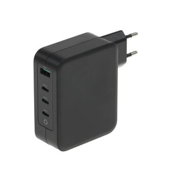  Блок питания TopON TOP-GaN-130WB автоматический 130W 5V-20V 5A 4xUSB от бытовой электросети LED индикатор 