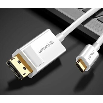  Кабель UGREEN MM139 40420 USB Type C to DP Cable 1.5m White 