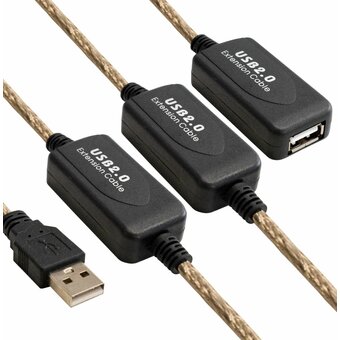  Удлинитель активный ExeGate EX-UAE-AMAF-25.0 EX294769RUS USB2.0-repeater Am/Af 25м 