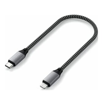  Кабель Satechi ST-TCL10M USB-C to Lightning Cable MFI 10 inch Space Gray 