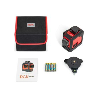  Нивелир лазерный RGK PR-3M 2кл.лаз. 635нм цв.луч. красный 3луч. (4610011871542) 