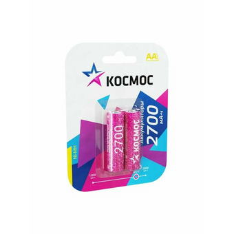  Аккумулятор Космос NiMH 2700мАч 2 BL KOCR6NIMH2700MAH2BL 