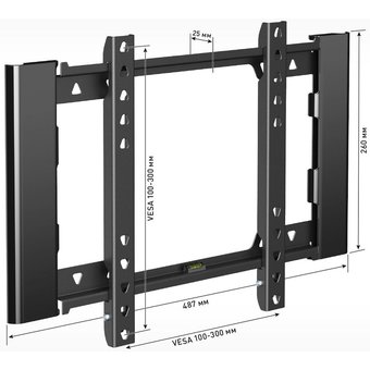  Кронштейн HOLDER LCD-F3919-B черный 