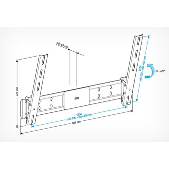  Кронштейн HOLDER LCD-T6609-B черный 