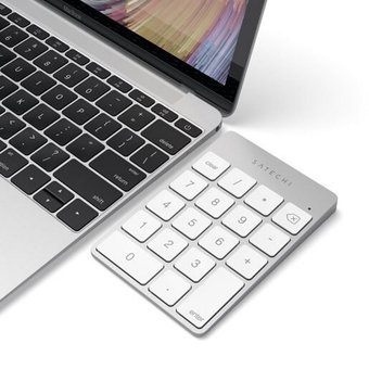  Беспроводной цифровой блок клавиатуры Satechi Aluminum Slim Keypad Numpad серебристый 