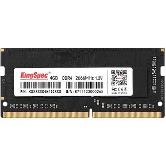  ОЗУ Kingspec KS2666D4N12004G DDR4 4Gb 2666MHz RTL PC3-12800 SO-DIMM 204-pin 1.35В 
