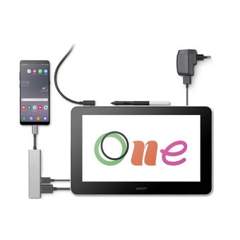 Графический интерактивный перьевой монитор/планшет Wacom One 13 