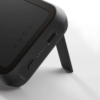  Внешний аккумулятор ZENS Magnetic 10000 mAh wireless powerbank со встроенной подставкой, черный 