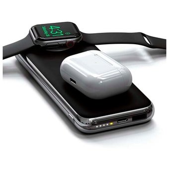  Беспроводное зарядное устройство Satechi Quatro Wireless Power Bank серый космос 