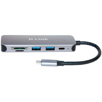  Разветвитель USB 2.0 D-Link DUB-2325 2порт. черный (DUB-2325/A1A) 