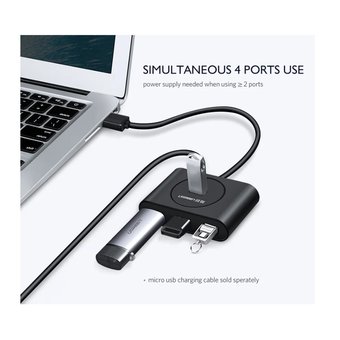  USB Hub Ugreen CR113 (40850) черный 