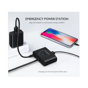  USB Hub Ugreen CR113 (40850) черный 