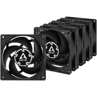  Вентилятор ARCTIC P8 PWM PST (ACFAN00154A) Value Pack (Black/Black) - retail 
