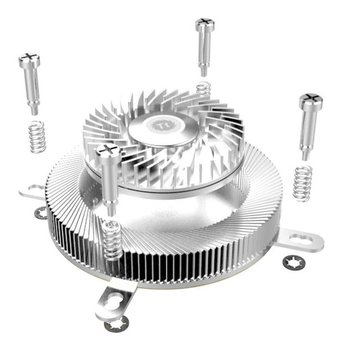 Кулер Thermaltake Engine 17 (CL-P051-AL06SL-A) 1U Low-profile CPU Cooler/17mm height/60mm metal fan/1500-500R.P.M./4-PIN/Cu+Al 