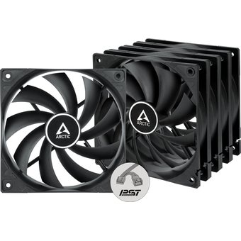  Вентилятор ARCTIC F12 PWM PST (ACFAN00250A) Value Pack (Black) (5pc) 