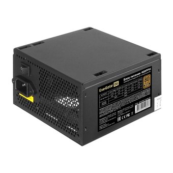  Блок питания ExeGate 400PPH EX292159RUS 400W ATX, APFC, КПД 88 (80 Plus Bronze), 12cm fan, 20+4pin, 4+4pin, 2xPCI-E, 5xSATA, 3xIDE, black 