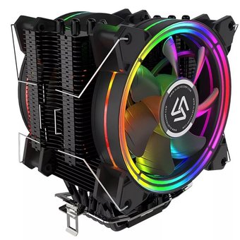  Кулер Alseye H120D Universal, TDP 200W, Heat Pipe:O6mm 6pcs, 800-2000RPM, 11.6-35.3dB(A), RGB, RTL 