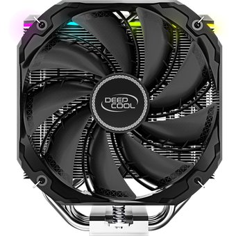  Кулер DEEPCOOL AS500 (R-AS500-BKNLMN-G) (4pin, 1155 / 1400 / 2011 / 2066 / AM4-FM2, 26дБ, 500-1400об / мин) 