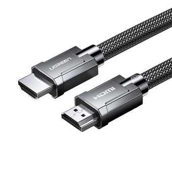  Кабель UGreen HD135 (70319) 8K HDMI M/M Round Cable в оплетке 1 м серый 